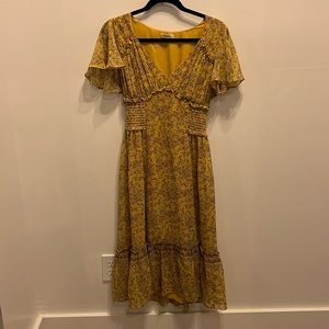 Yellow Floraly Dress